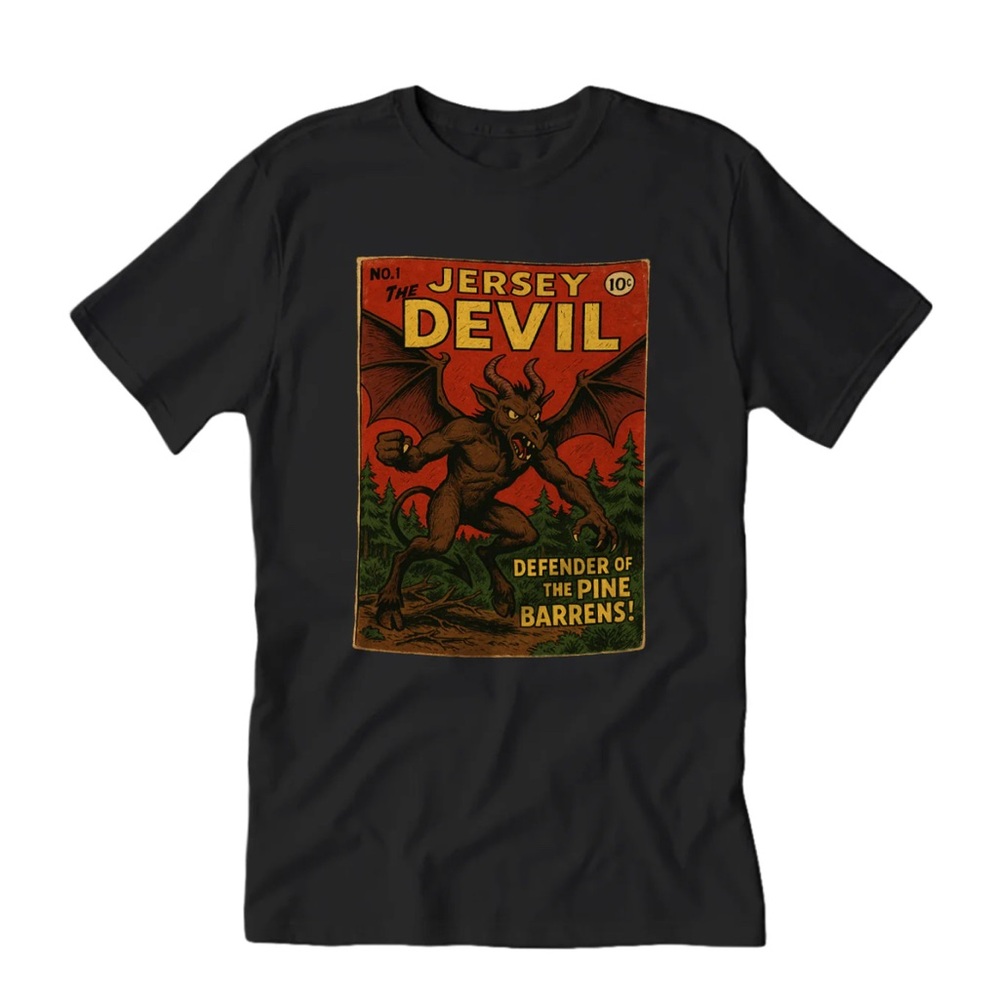 Jersey Devil Graphic T-Shirt - Black